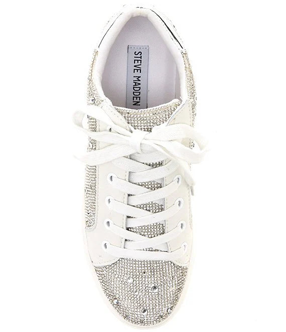 Steve Madden Blade R Rhinestone Platform Sneakers Live N Grace