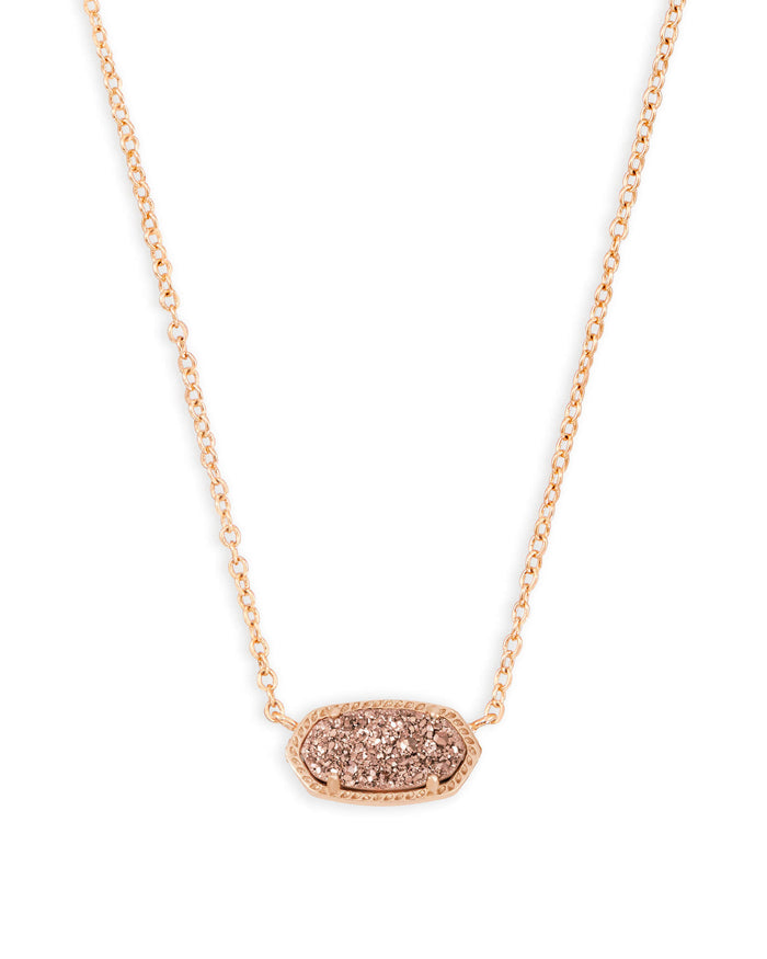 Elisa Necklace Rsg Rose Gold Drusty