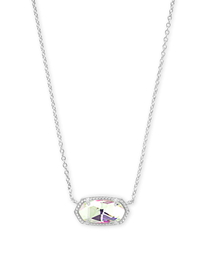 Elisa Necklace Rhod Dichroic Glass