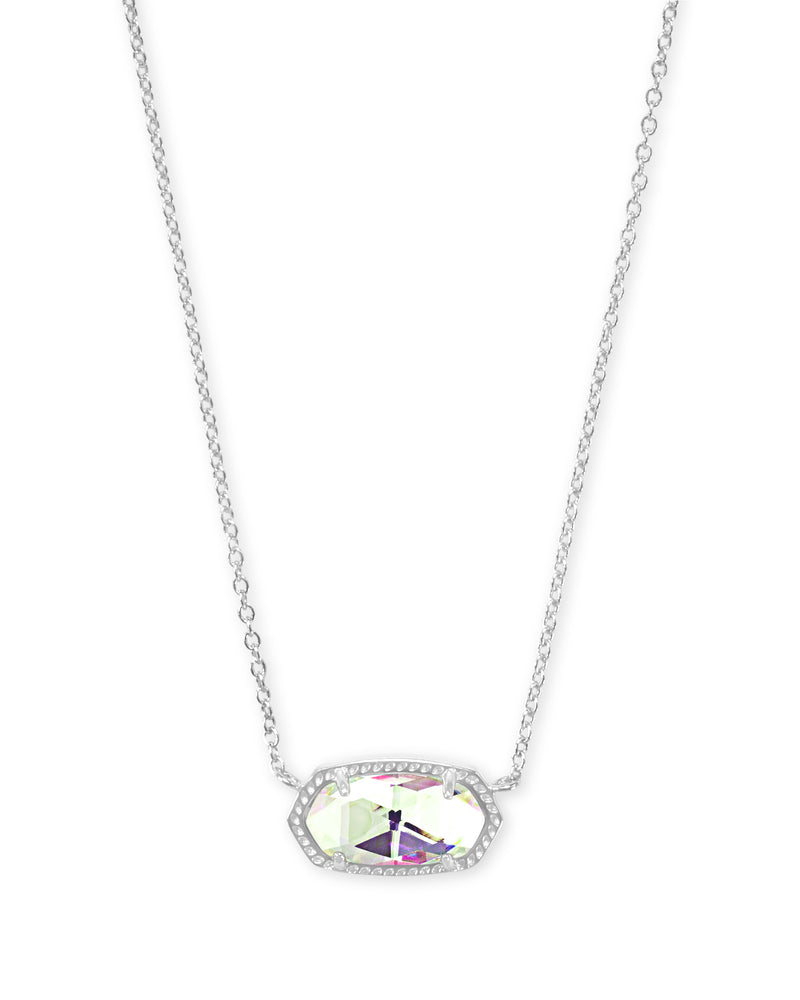 Elisa Necklace Rhod Dichroic Glass