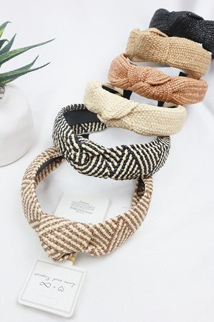 Straw Knotted Hairband