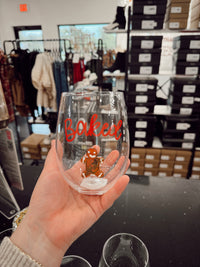 Holiday Wine Glass