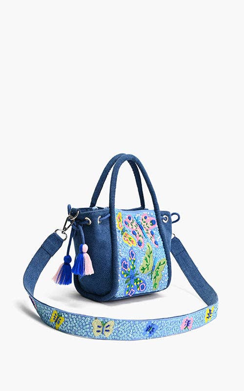 Azure Butterfly Ballet Handheld Bag by America & Beyond