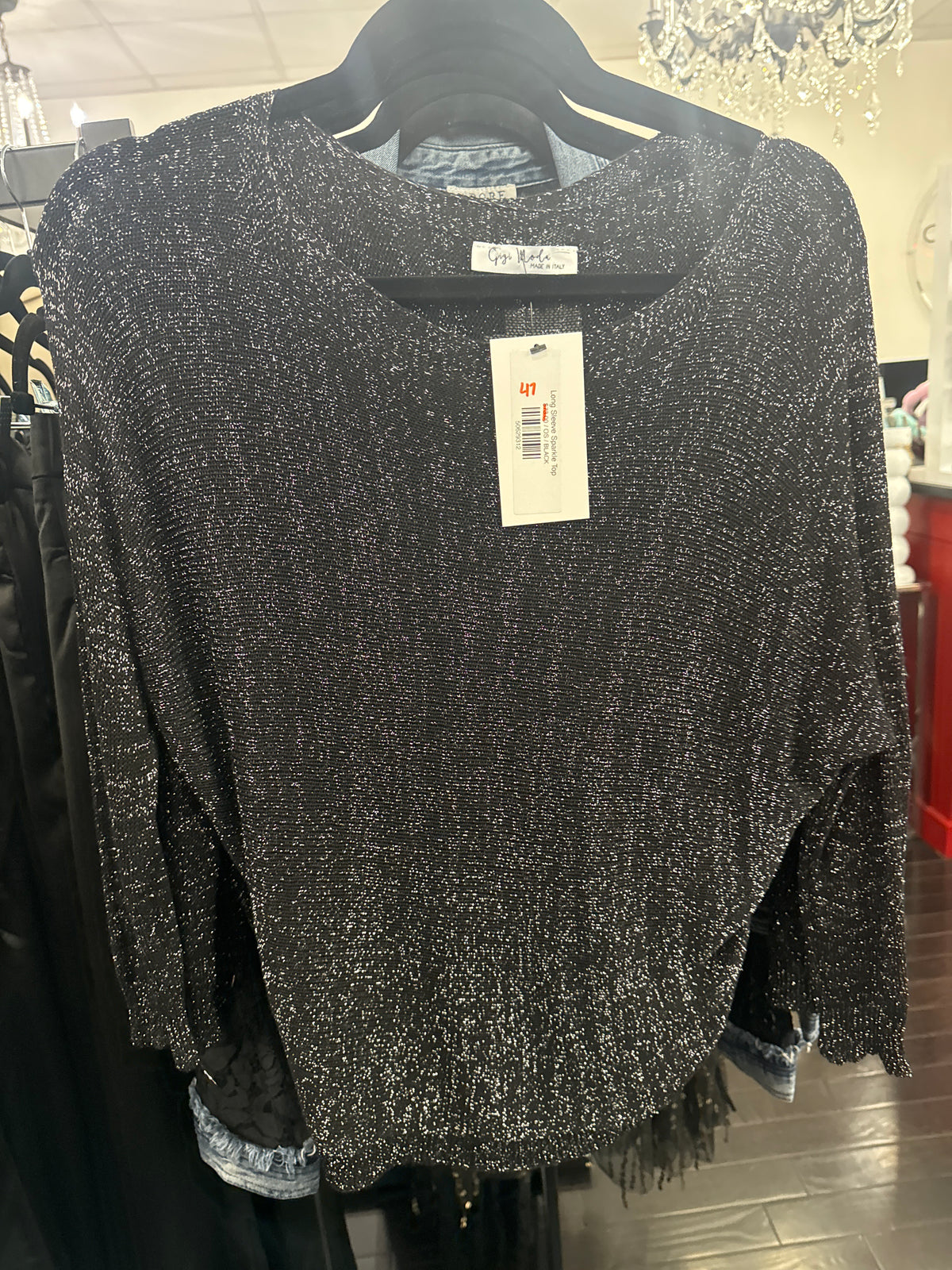 Long Sleeve Sparkle Top