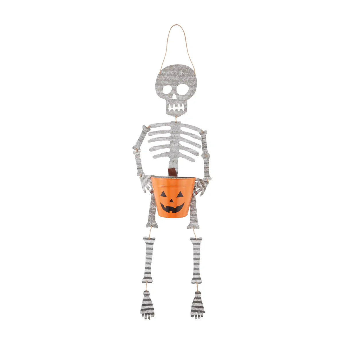 Tin Skeleton Candy BKT Hanger