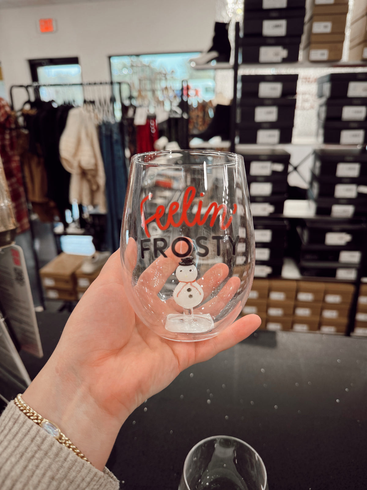 Holiday Wine Glass