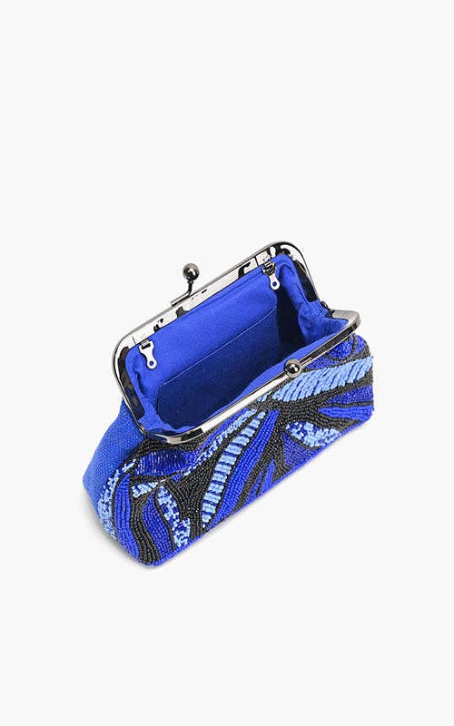 Sapphire Swirl Blue Frame Clutch by America & Beyond