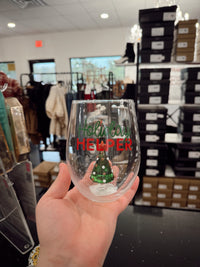 Holiday Wine Glass