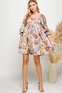 Babydoll Floral Dress