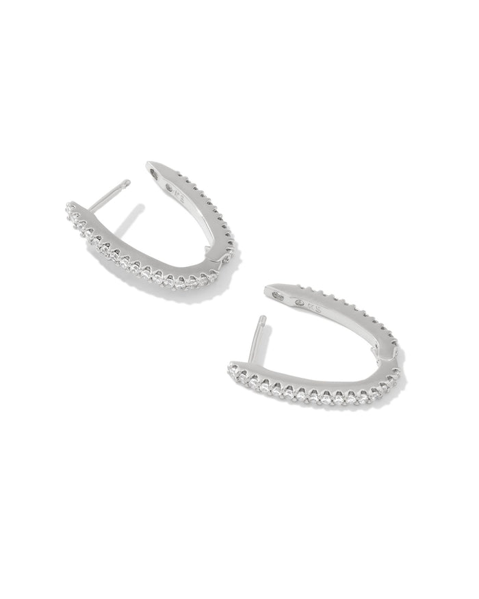 MURPHY PAVE HUGGIE EARRINGS