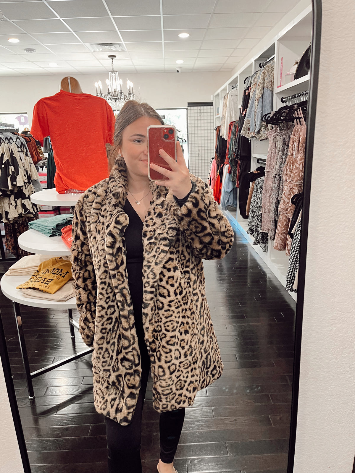 Fluffy Leopard Coat