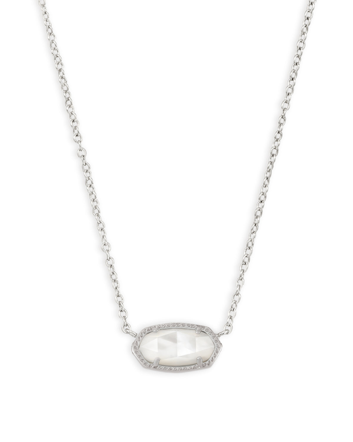 Elisa Necklace Rhod Ivory Mop