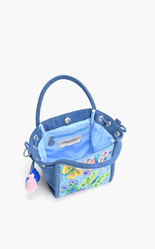 Azure Butterfly Ballet Handheld Bag by America & Beyond