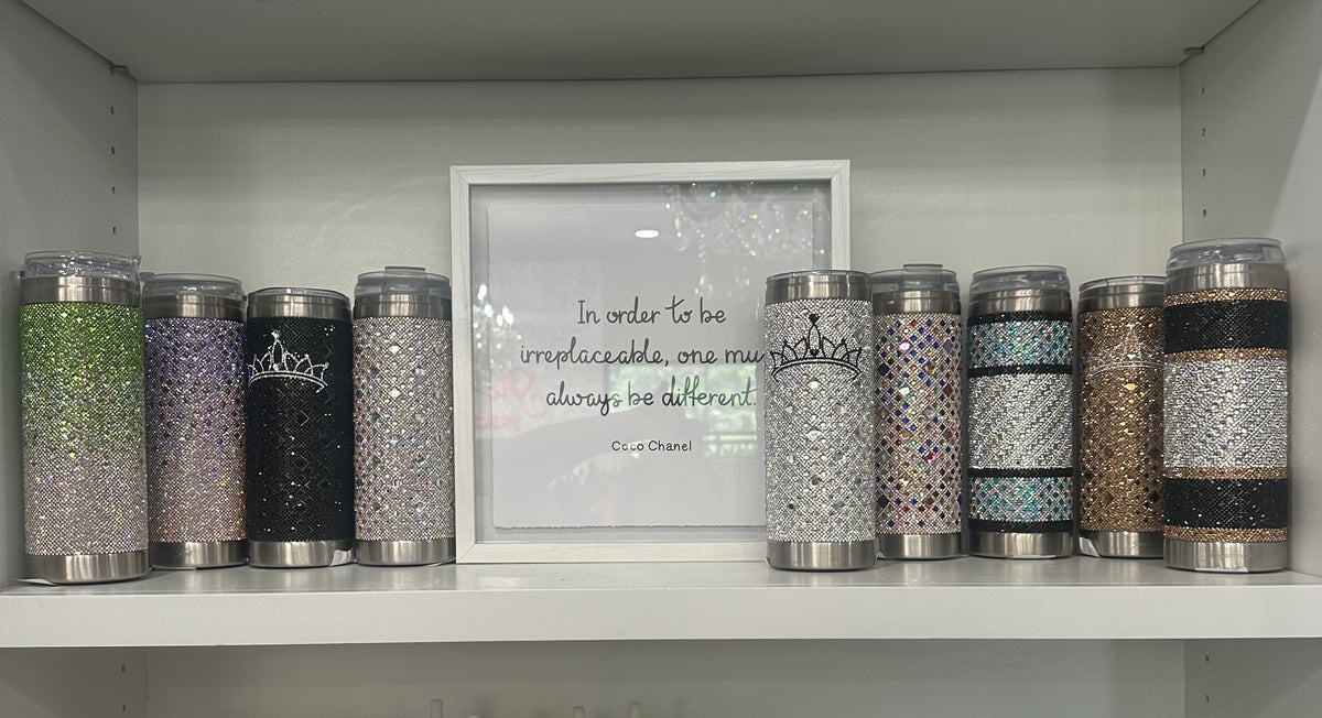 Rhinestone Jacqueline Kent Tumblers