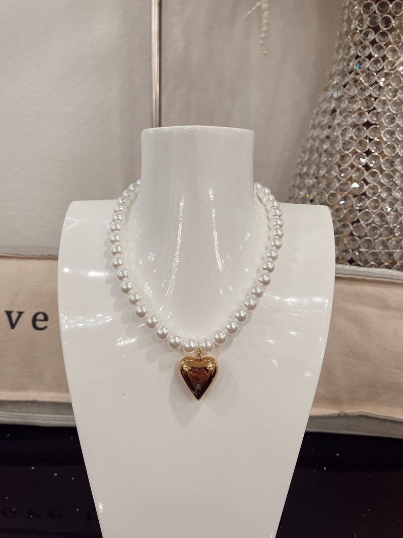 Pearl Heart Necklace