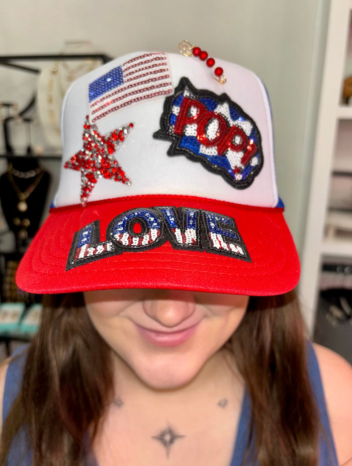 4th of July trucker hat