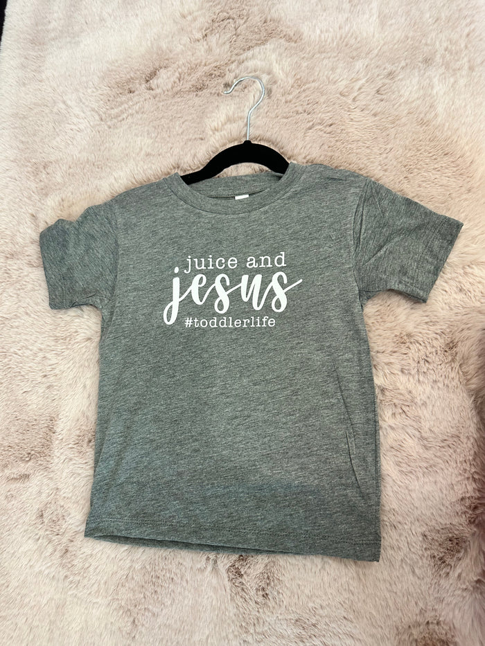 Juice and Jesus toddler tee