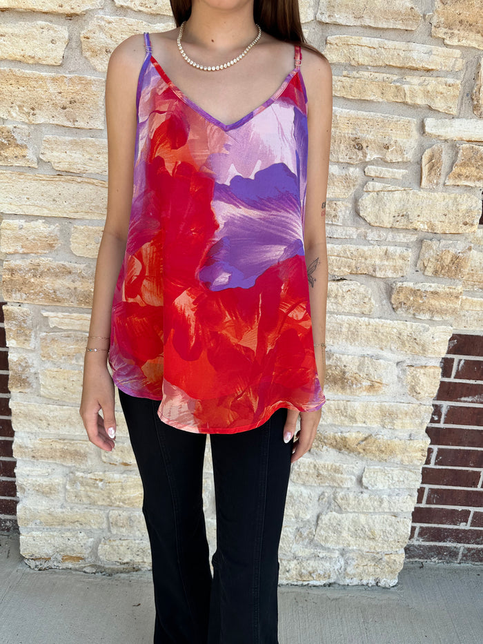 Vibrant floral top