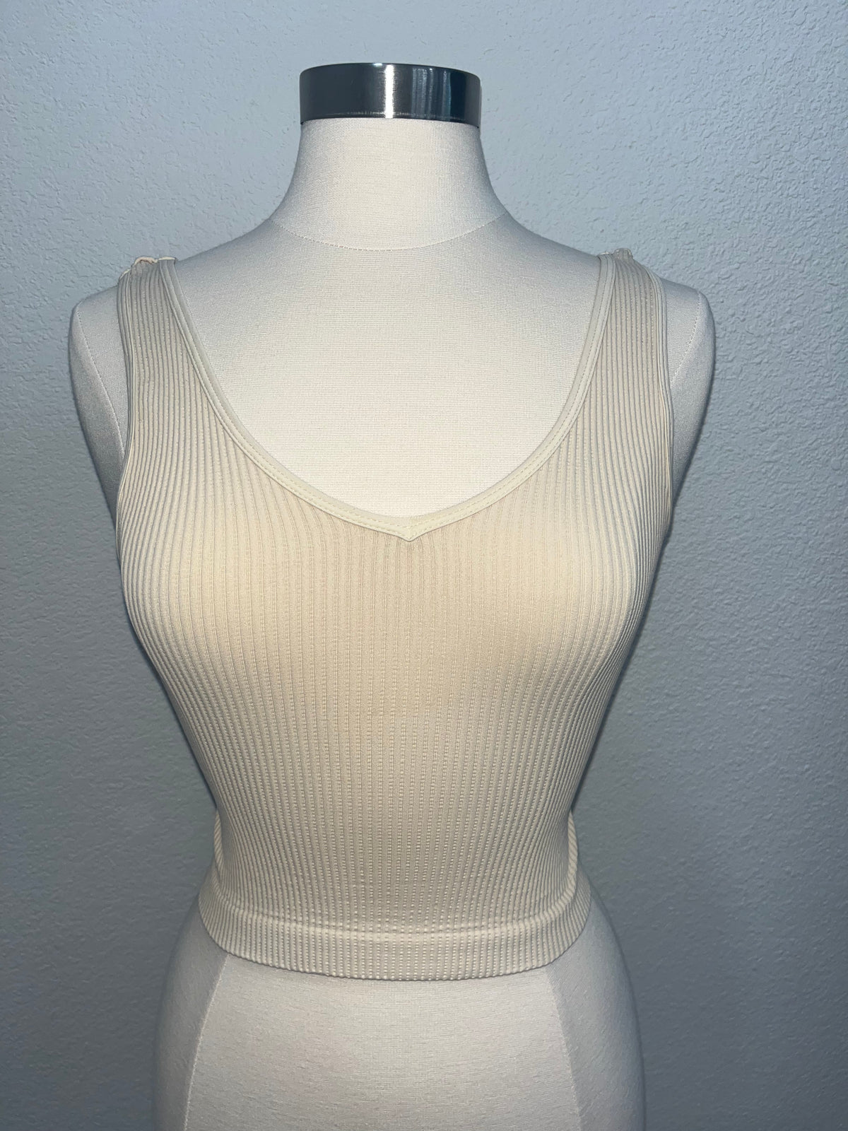 Vintage V Neck Crop Top