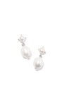 EVE DROP EAR RHOD WHITE PEARL