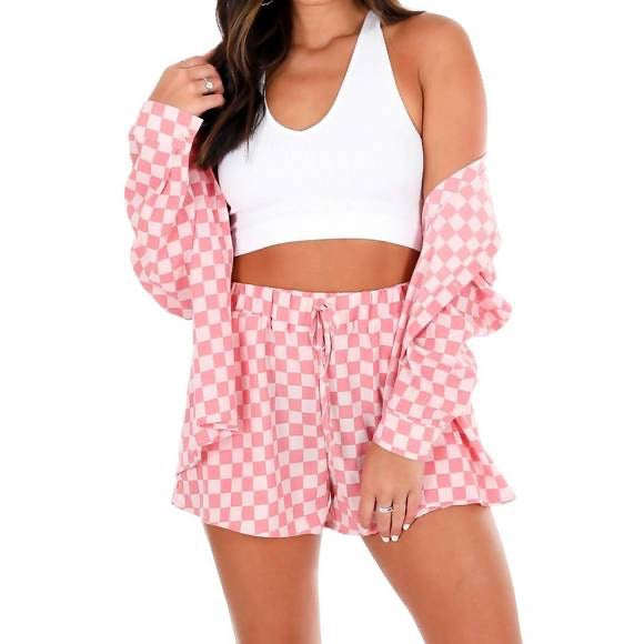 Pink Checkered Set