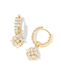 Dira Convertible Crystal Huggie Earrings