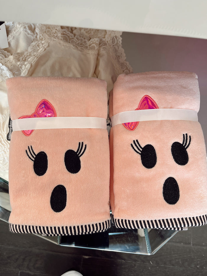 Pink Ghost Hand Towel