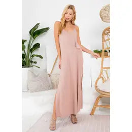 Knotted Jersey Maxi Dress