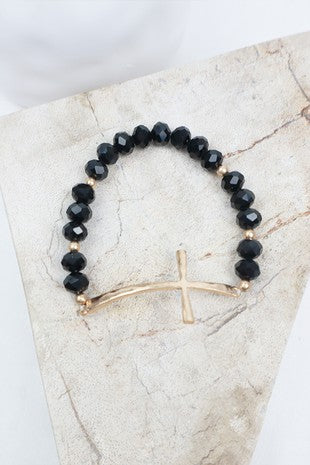 Cross Charm Beads Bracelet