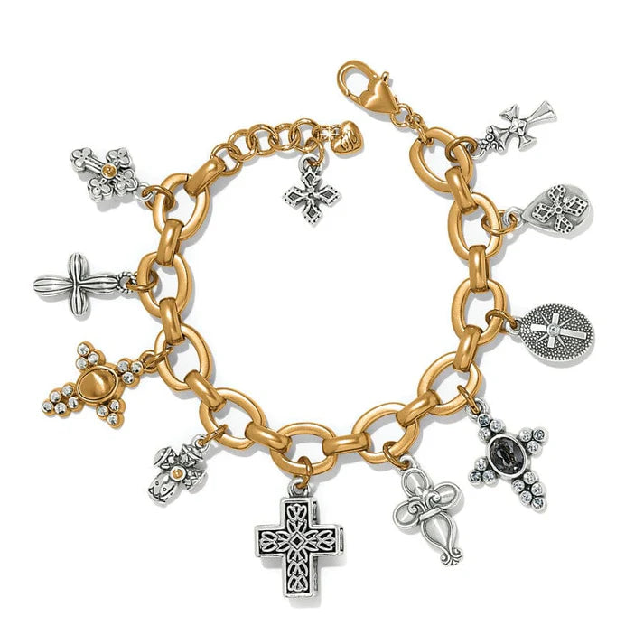 heavenly cross charm bracelet