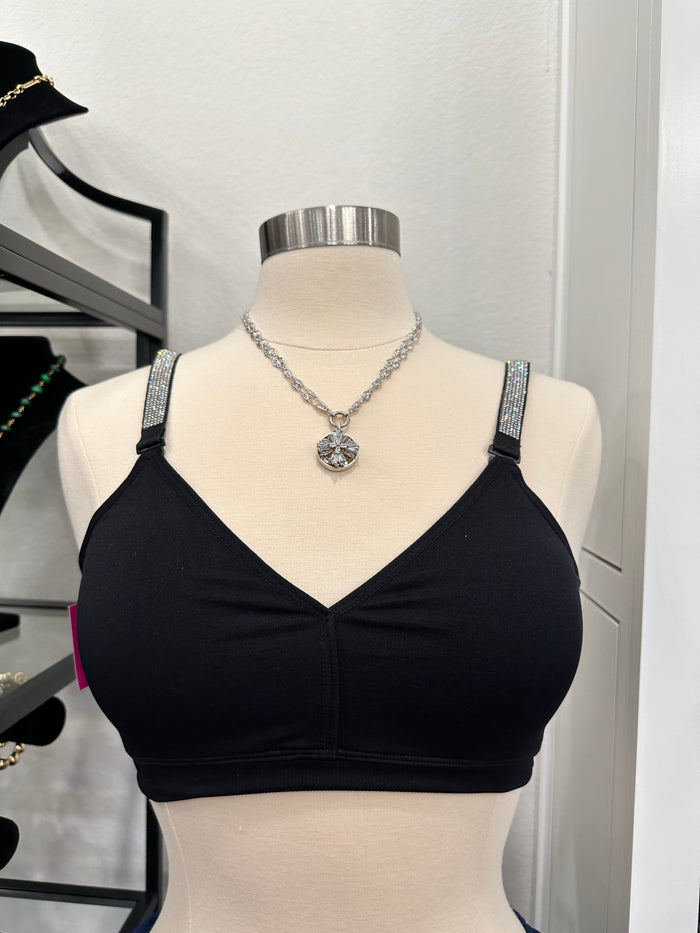 Crystal Strapped Bra