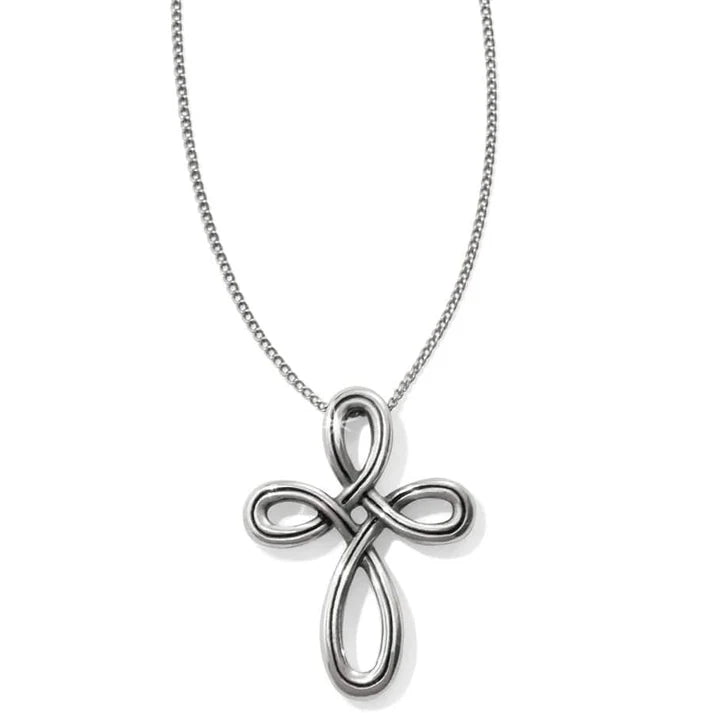 Interlok Infinity cross necklace