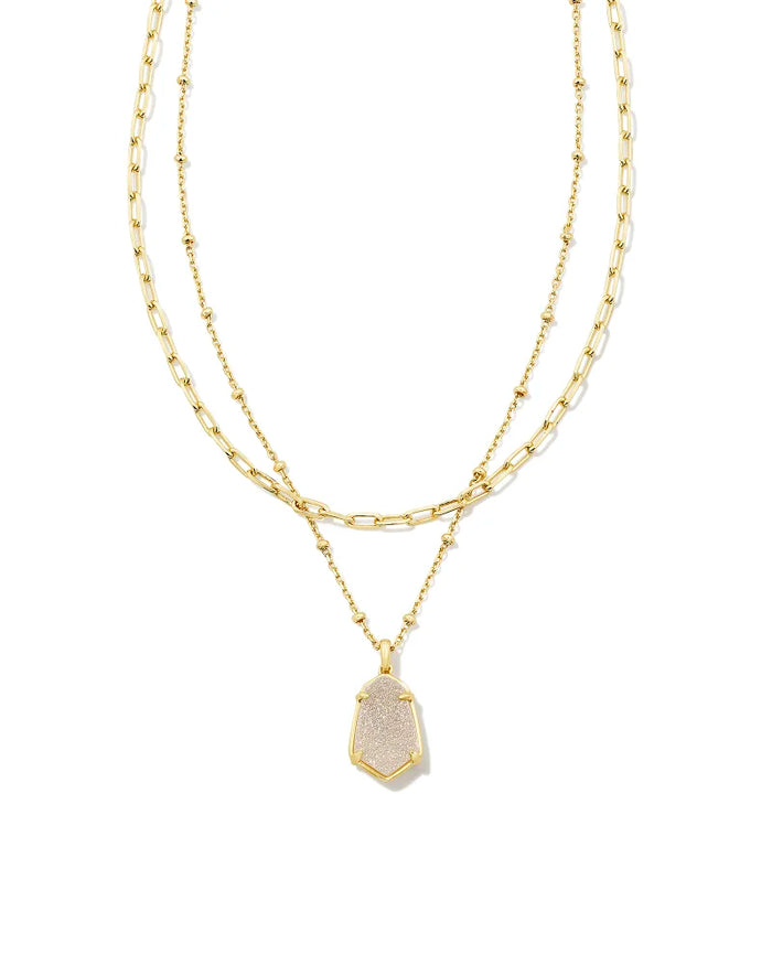 Alexandria Gold Multi Strand Necklace