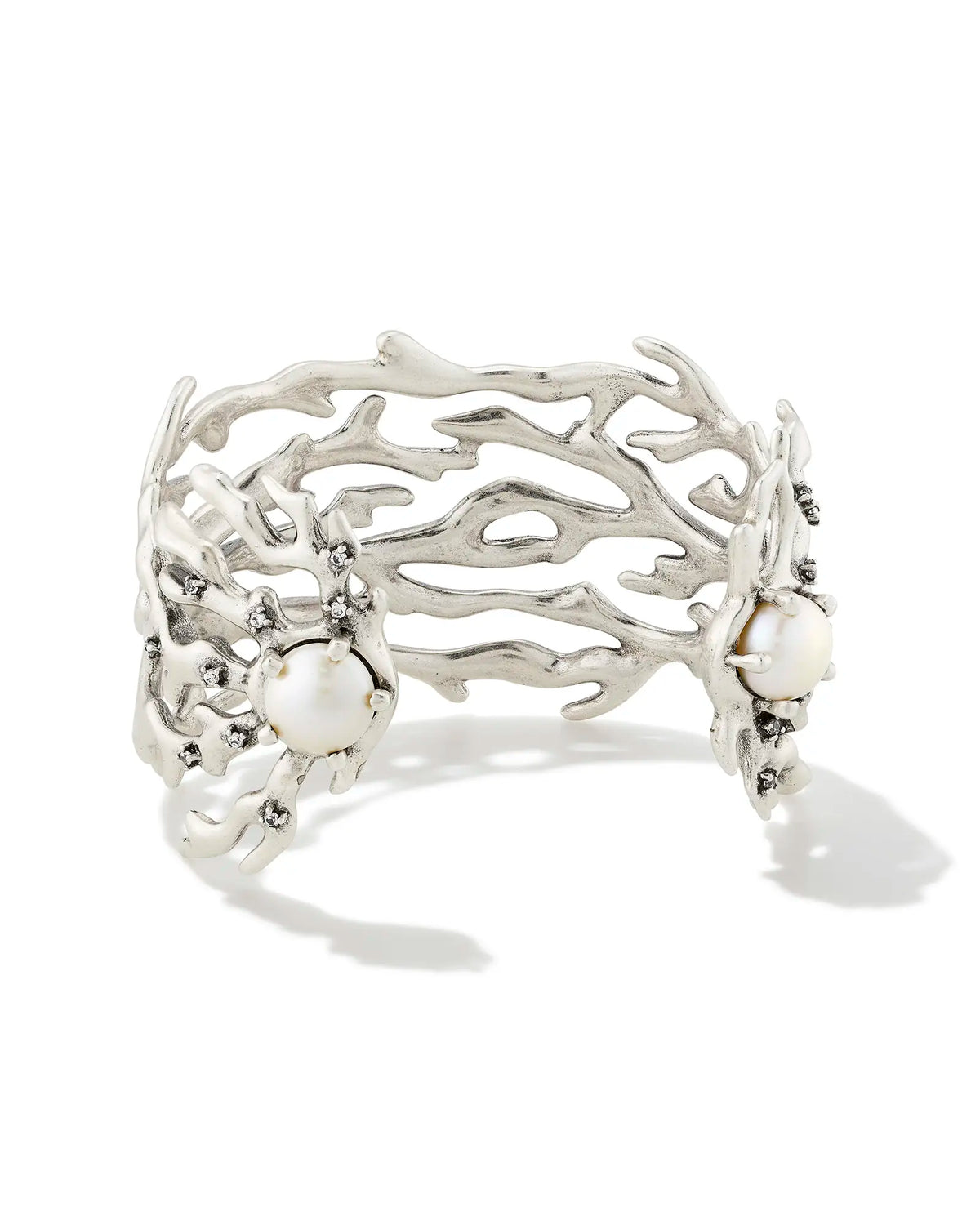 Shea Statement Cuff Bracelet in Vintage Silver