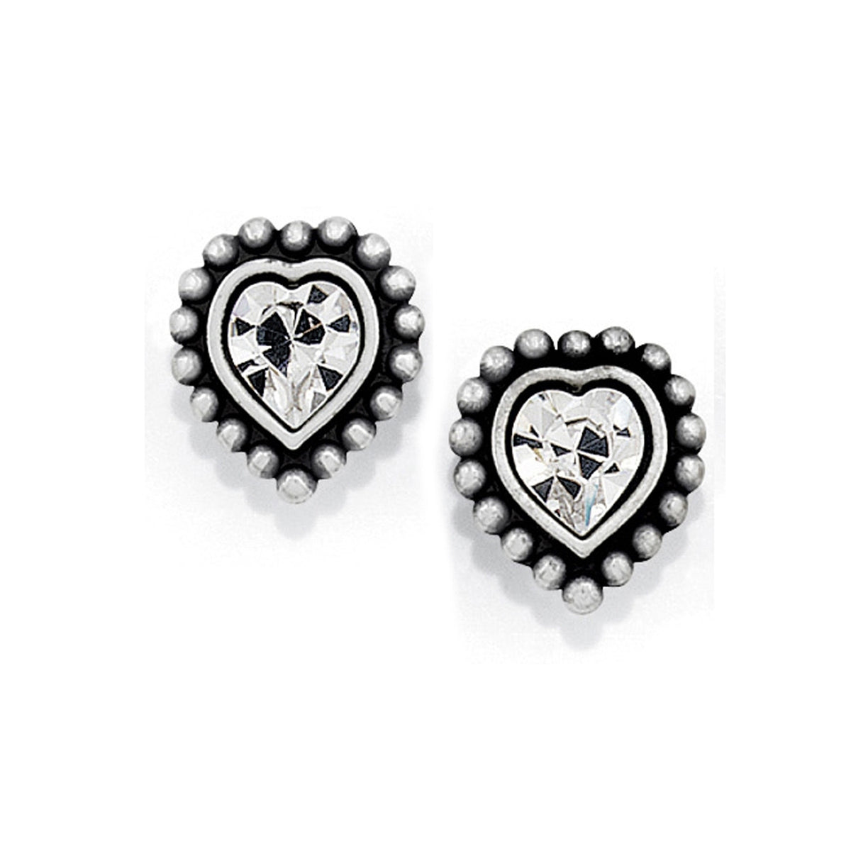 Shimmer Heart Mini Post Earrings