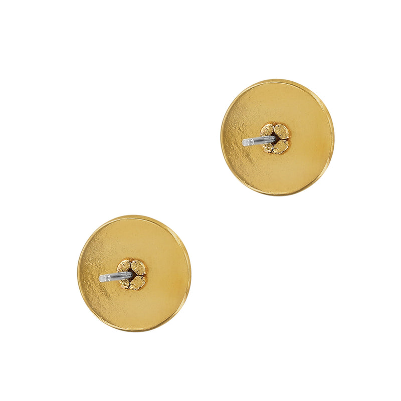 Ferrara Two Tone Post Earrings