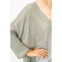 Shimmer Front Knitted Sweater