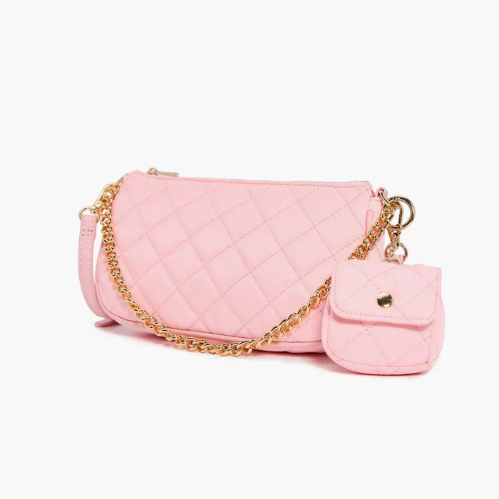 London Quilted Chain Crossbody