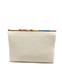 Multi-Colored Floral Clutch Bag