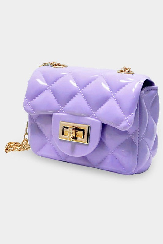 Quilted Jelly Mini Crossbody Bag