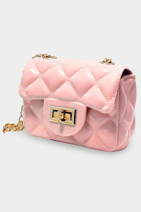 Quilted Jelly Mini Crossbody Bag