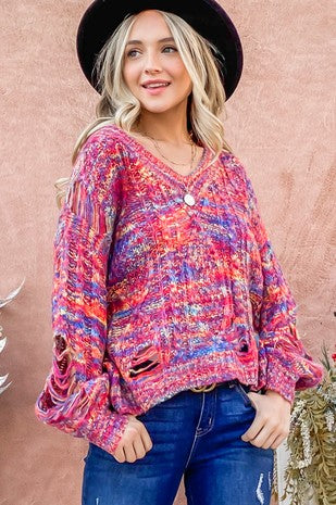 Multi color sweater