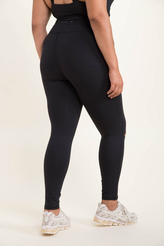 Lace Knee Cut Out Leggings - Large – The Tipsy Gypsy Boutique