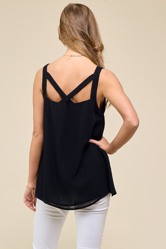 Crossed Strappy Top