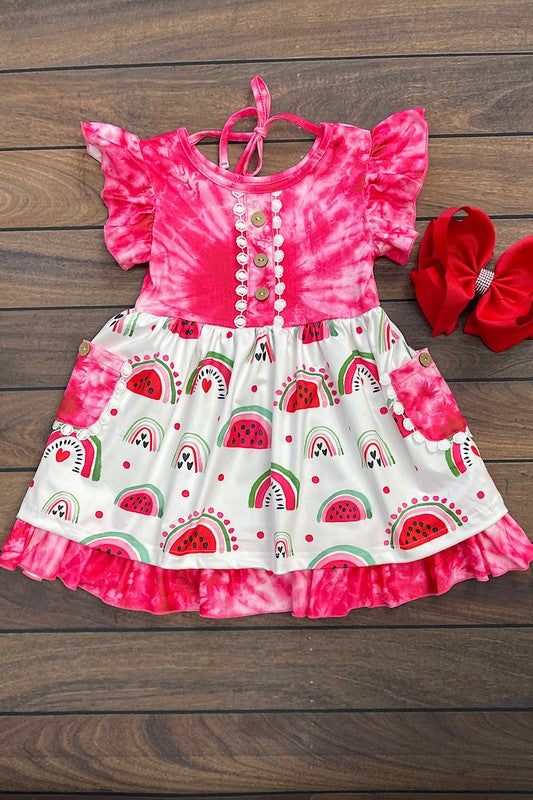 Watermelon Rainbow Dress