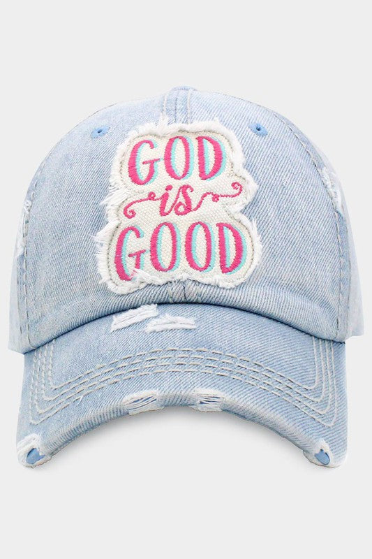 God is Good Vintage Baseball Hat