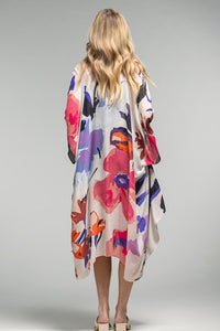 Watercolor Floral Kimono