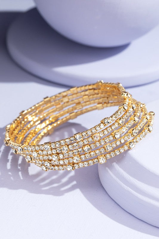 Crystal Cup Chain Bracelet