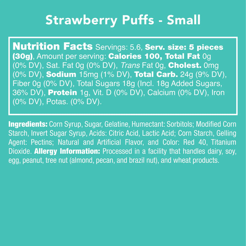 Candy Strawberry Puffs