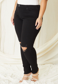 Plus Size High Rise Super Skinny Jeans